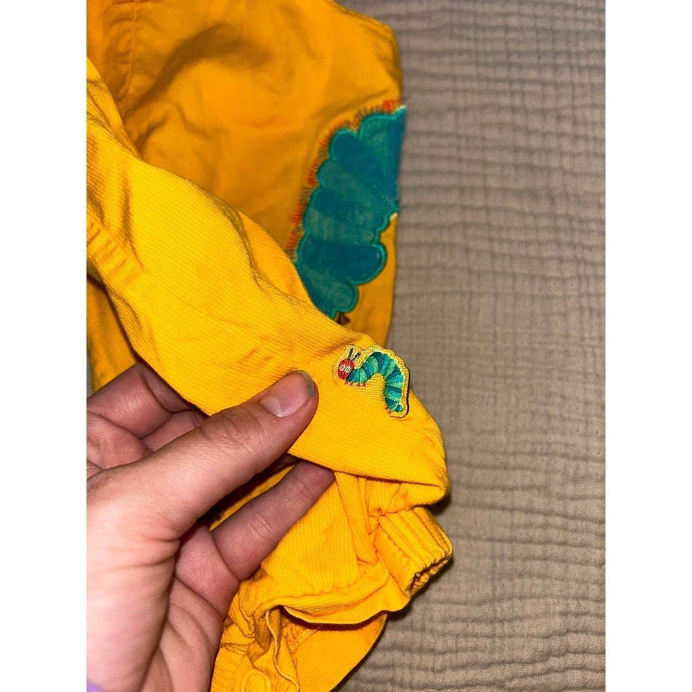 Vintage Carters Baby The Very Hungry Caterpillar Corduroy Romper 6-9M Eric Carle - Picture 5 of 6